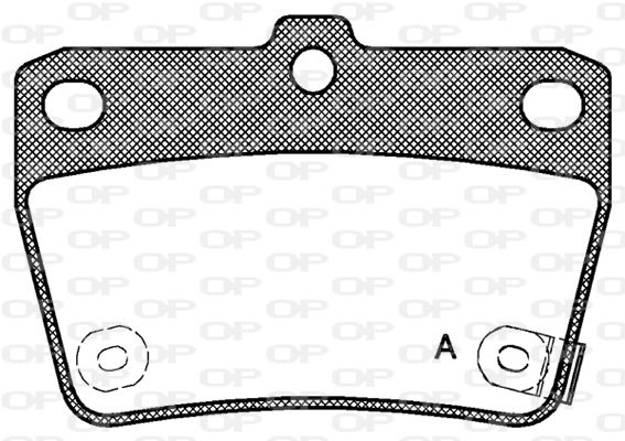 OPEN PARTS Комплект тормозных колодок, дисковый тормоз BPA0839.02